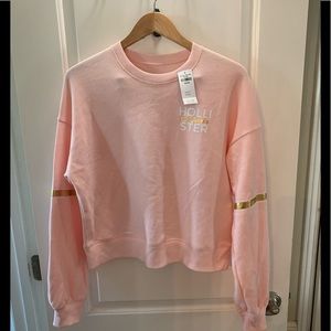Hollister cropped crew neck sweatshirt